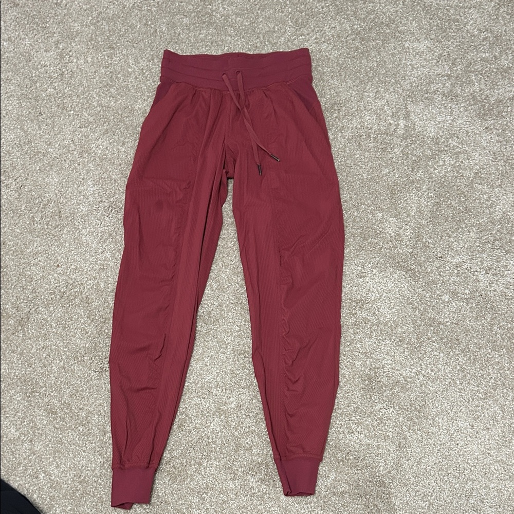 lululemon Burgundy Joggers